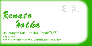renato holka business card